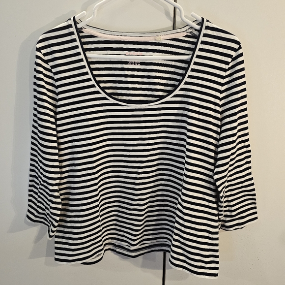 Boden Classic Striped Top in Blue and White - Picture 1 of 5